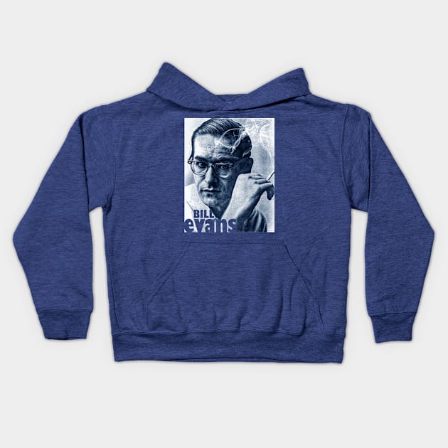 Bill Evans Kids Hoodie by IconsPopArt